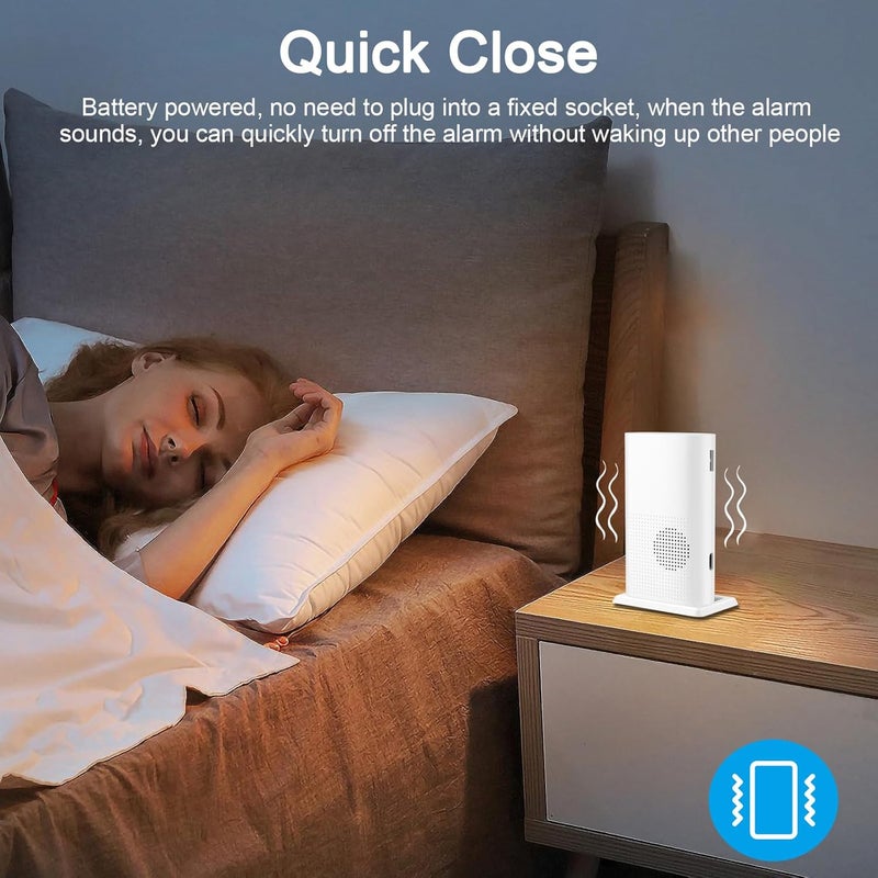Diweit Bed Sensor Alarm and Fall Prevention for Elderly/Dementia, Caregiver Pager Motion Sensor Alarm with 5 Volume Level, 36 Melody/LED/Vibration Mode, Rechargeable Bed Alarm for Elderly Adults Wireless - Image 5